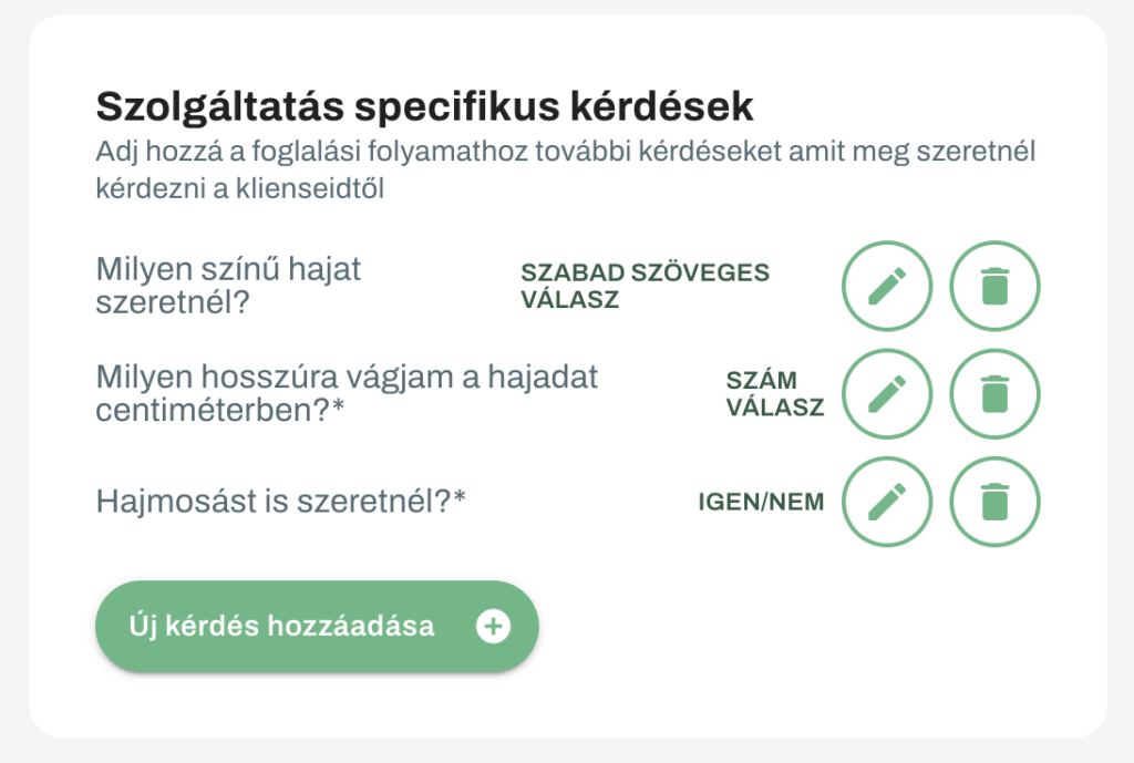 Időpontfoglaló kérdések